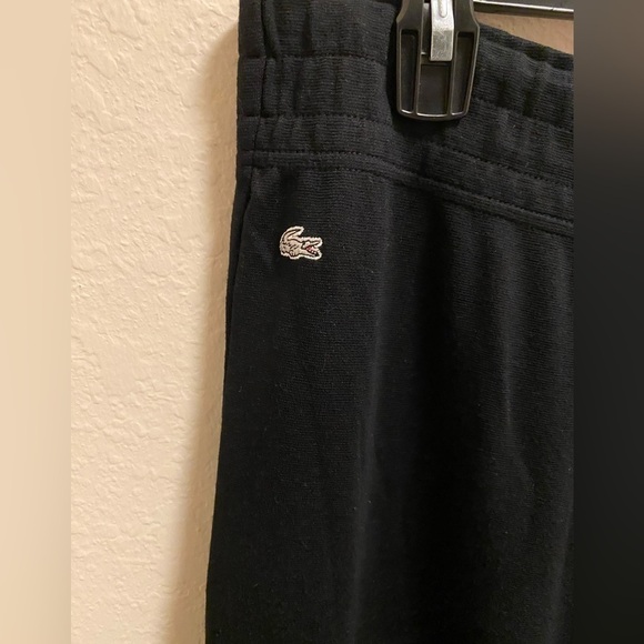Lacoste Black Women's Pull-on Wide Leg Pants Size 42 - Picture 3 of 8